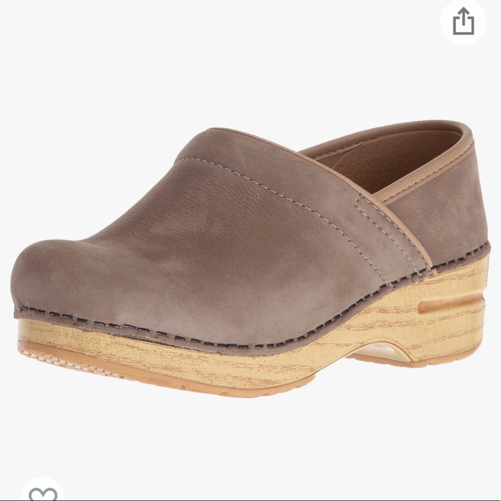 Dansko Taupe Nubuck Clogs